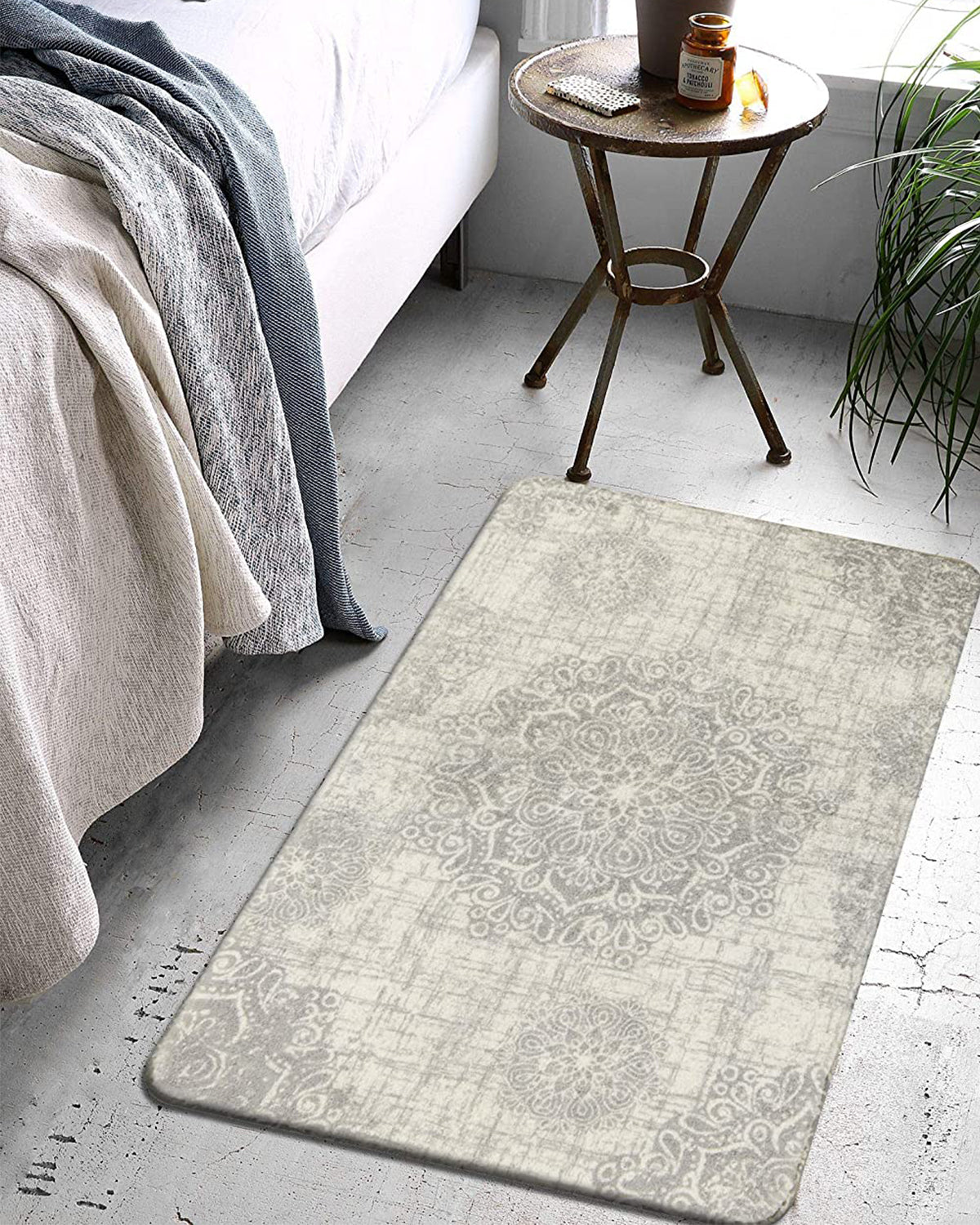 Oriane Washable Vintage Medallion Rug Area Rugs Lahome