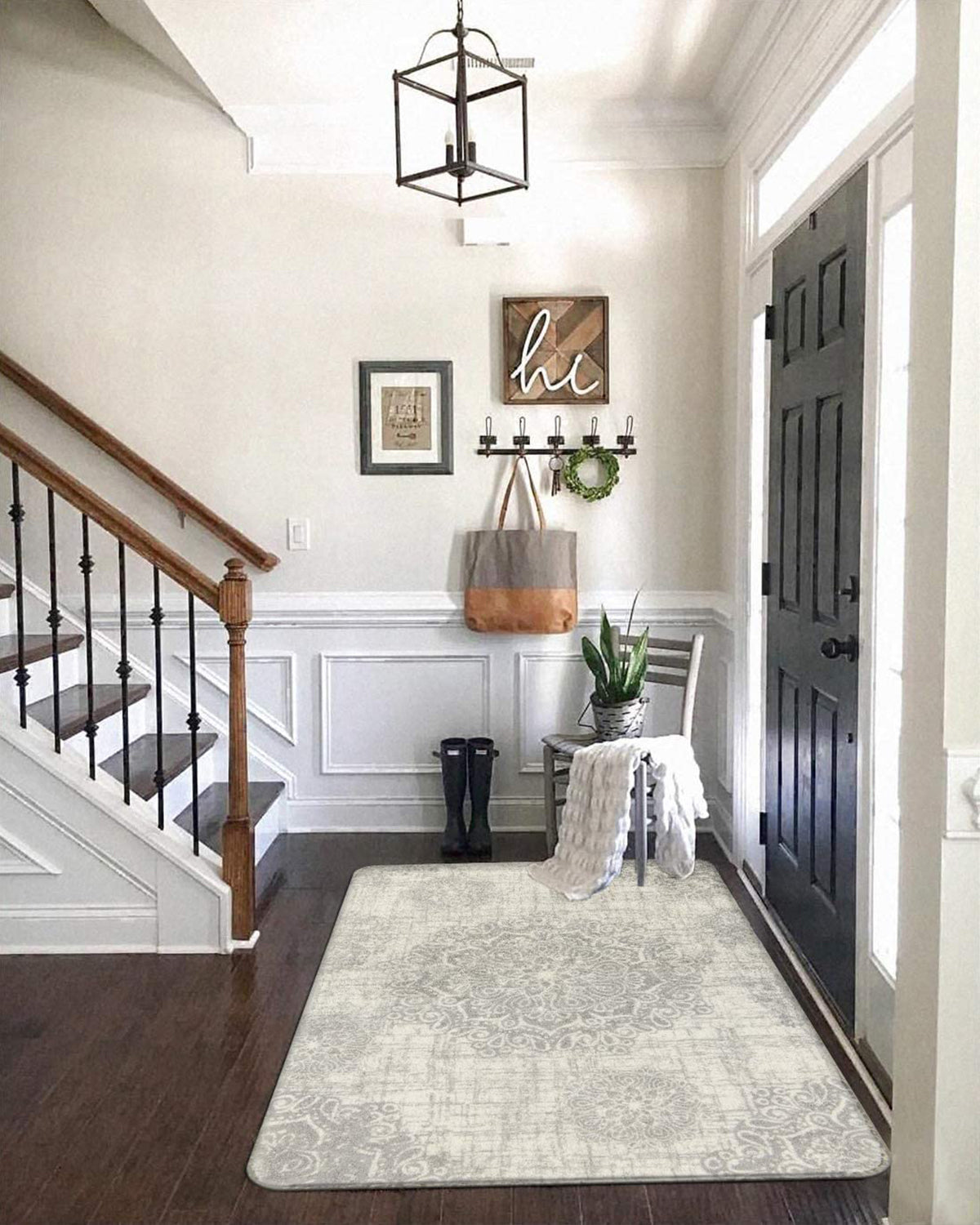 Oriane Washable Vintage Medallion Rug Area Rugs Lahome